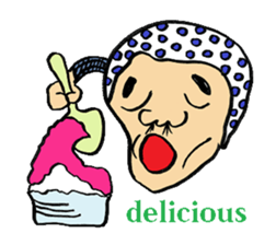 Okame and Hyottoko  -English edition- sticker #3112529