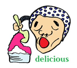 Okame and Hyottoko -English edition- sticker #3112529