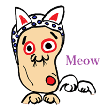 Okame and Hyottoko -English edition- sticker #3112531