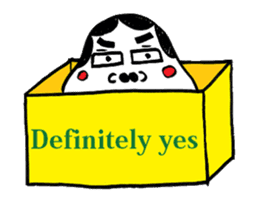 Okame and Hyottoko -English edition- sticker #3112534