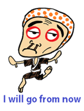 Okame and Hyottoko -English edition- sticker #3112539