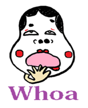 Okame and Hyottoko  -English edition- sticker #3112540