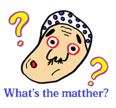 Okame and Hyottoko  -English edition- sticker #3112541