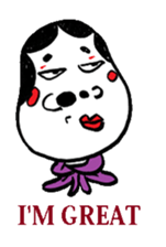 Okame and Hyottoko  -English edition- sticker #3112546