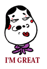 Okame and Hyottoko -English edition- sticker #3112546