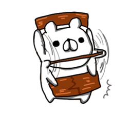 Abe bear sticker #3112569