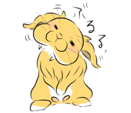 Kinako of rabbit sticker #3114144