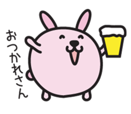 Round animal Osaka words sticker #3115658