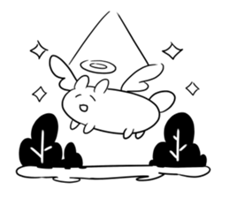 mokyu mokyu rabbit sticker #3116082