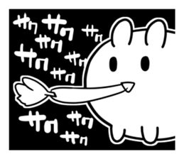 mokyu mokyu rabbit sticker #3116090