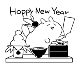 mokyu mokyu rabbit sticker #3116102