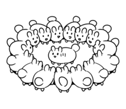 mokyu mokyu rabbit sticker #3116105