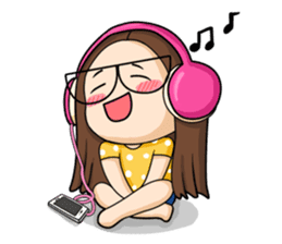 TuaGom :a little cute girl sticker #3116550