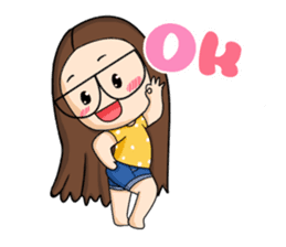 TuaGom :a little cute girl sticker #3116561