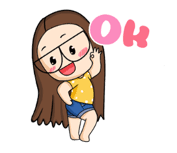 TuaGom :a little cute girl sticker #3116561