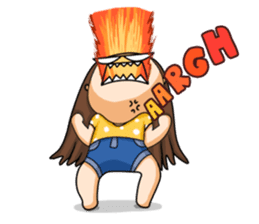 TuaGom :a little cute girl sticker #3116563