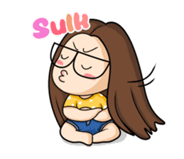 TuaGom :a little cute girl sticker #3116569