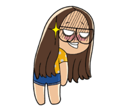 TuaGom :a little cute girl sticker #3116570