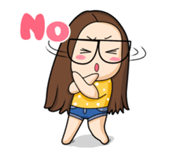 TuaGom :a little cute girl sticker #3116573