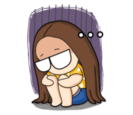 TuaGom :a little cute girl sticker #3116575