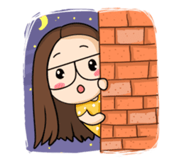TuaGom :a little cute girl sticker #3116580