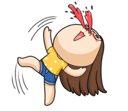 TuaGom :a little cute girl sticker #3116581