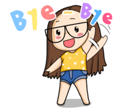 TuaGom :a little cute girl sticker #3116582