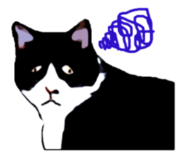 The funny stray cat (English version) sticker #3117397