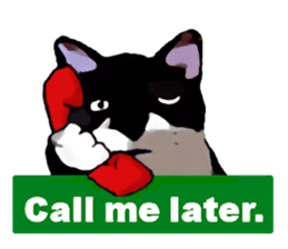 The funny stray cat (English version) sticker #3117403