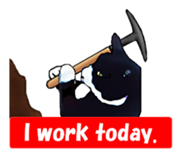 The funny stray cat (English version) sticker #3117421