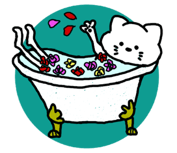 A cat enters. sticker #3117962