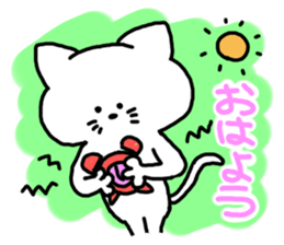 A cat enters. sticker #3117973