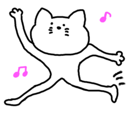 A cat enters. sticker #3117978