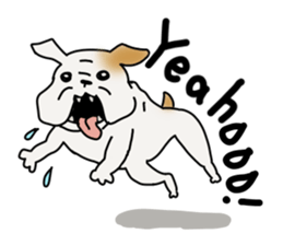 An ugly and cute(kawaii) dog sticker #3118427
