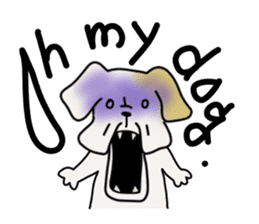 An ugly and cute(kawaii) dog sticker #3118428