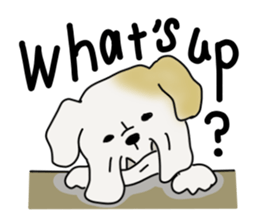 An ugly and cute(kawaii) dog sticker #3118430