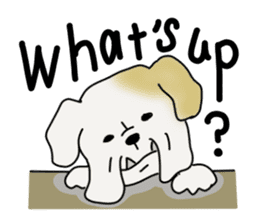 An ugly and cute(kawaii) dog sticker #3118430