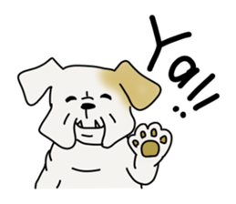 An ugly and cute(kawaii) dog sticker #3118431