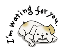 An ugly and cute(kawaii) dog sticker #3118433