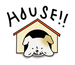 An ugly and cute(kawaii) dog sticker #3118435