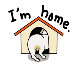 An ugly and cute(kawaii) dog sticker #3118436