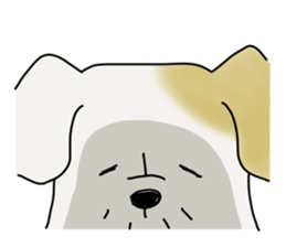 An ugly and cute(kawaii) dog sticker #3118446