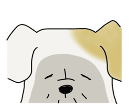 An ugly and cute(kawaii) dog sticker #3118446