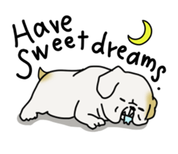 An ugly and cute(kawaii) dog sticker #3118447