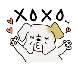An ugly and cute(kawaii) dog sticker #3118449