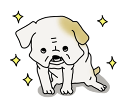 An ugly and cute(kawaii) dog sticker #3118450