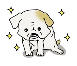An ugly and cute(kawaii) dog sticker #3118450