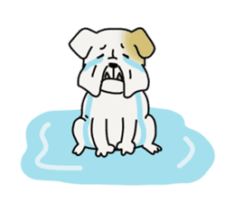 An ugly and cute(kawaii) dog sticker #3118451
