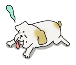 An ugly and cute(kawaii) dog sticker #3118453