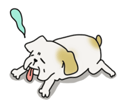 An ugly and cute(kawaii) dog sticker #3118453